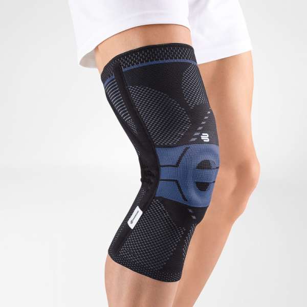 Joelheira Genutrain - suporte de patela de silicone e reforço lateral